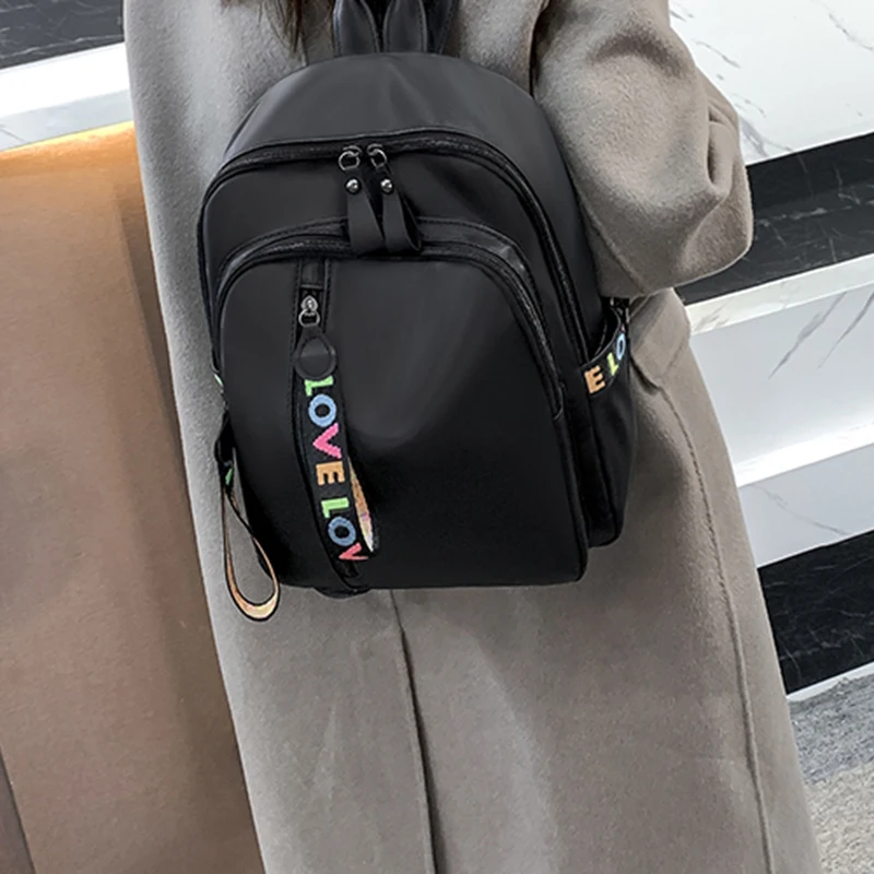 Fashionable Oxford Cloth Backpack Lightweight Diagonal Span Large Capacity Travel Bag College Style Backpack