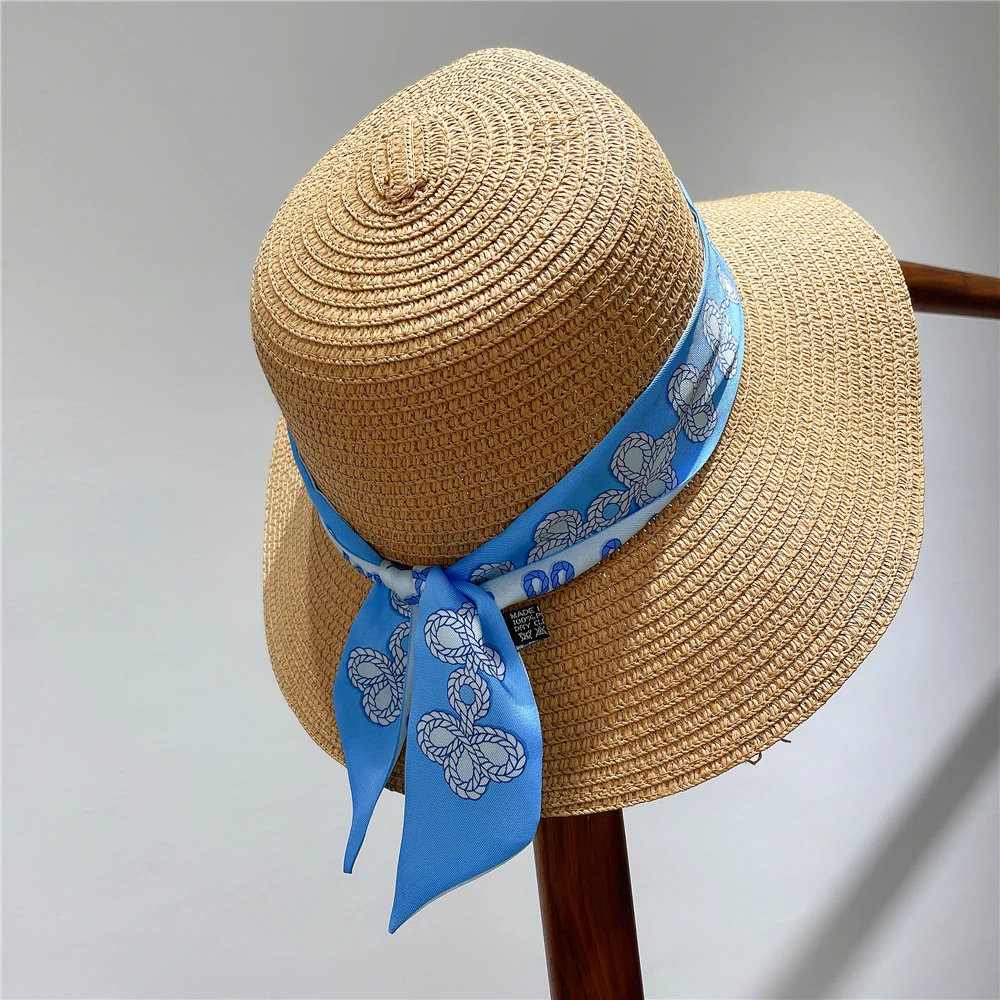 Bufanda con estampado de nudos para mujer, diseño de marca de lujo, bolso ajustado, bufandas, banda para el pelo, bufanda de seda para el cuello, Foulard, 2024