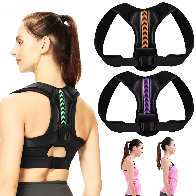 1 ชิ้นท่าทาง Corrector Unisex ปรับสําหรับ Clavicle สนับสนุนให้บรรเทาอาการปวดสําหรับคอกลับไหล่ปรับรูปร่างของคุณ