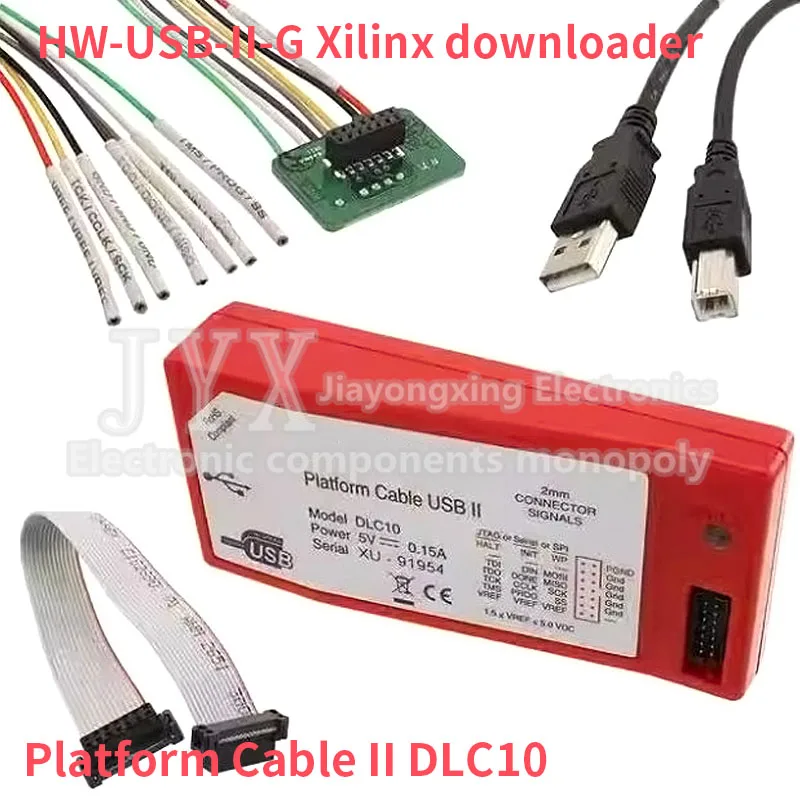1Pcs HW-USB-II-G Xilinx downloader, programmer, simulator, and debugger Platform Cable II DLC10