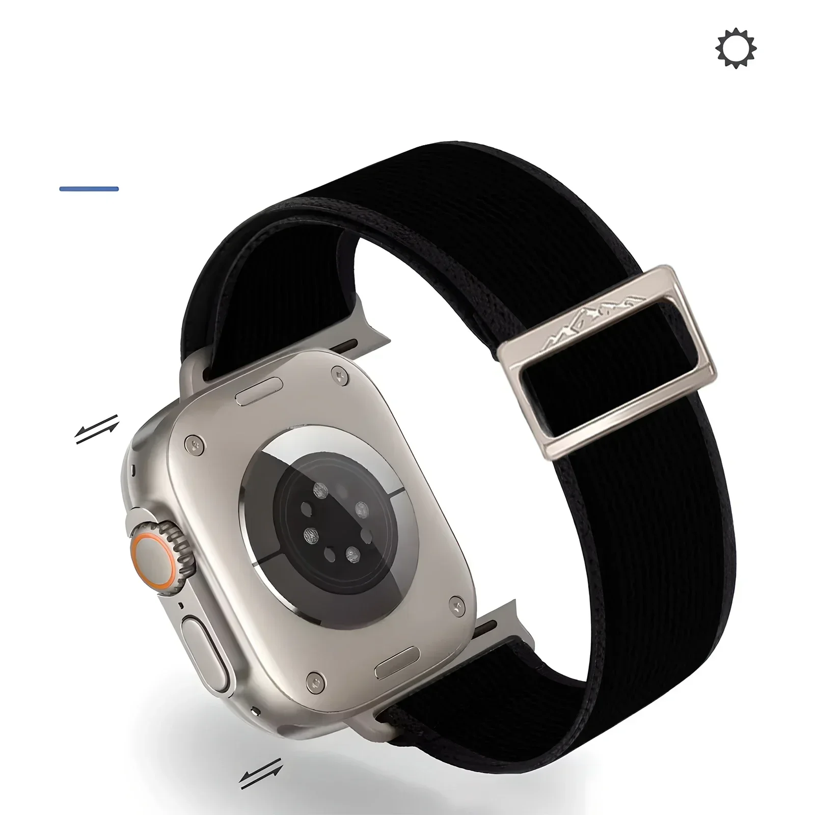 Pulseira para apple watch band 45mm 44mm ultra 49mm 40mm 42mm 41mm 38mm 40 44mm de largura náilon iwatch série 9 se 8 2 correa pulseira