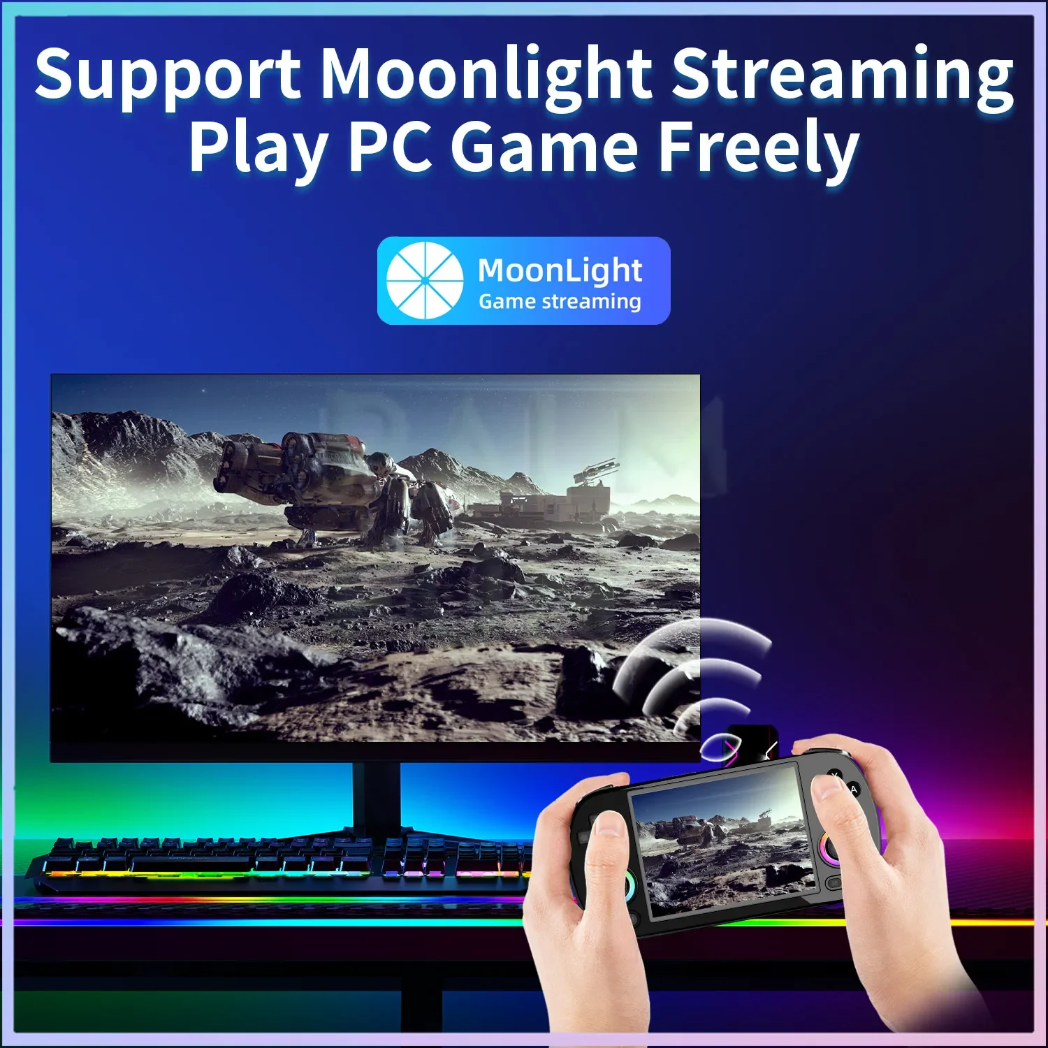 ANBERNIC RG40XX H 64 Bit Linux Console di gioco portatile retrò Schermo IPS da 4.0 '' Supporta 5G WiFi Bluetooth Uscita HDMI-TV RG40XXH