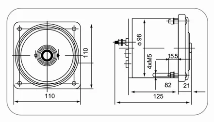 Indicador de ángulo de timón marino, sistema completo de señal de voltaje, tipo de transmisión, FD-7B