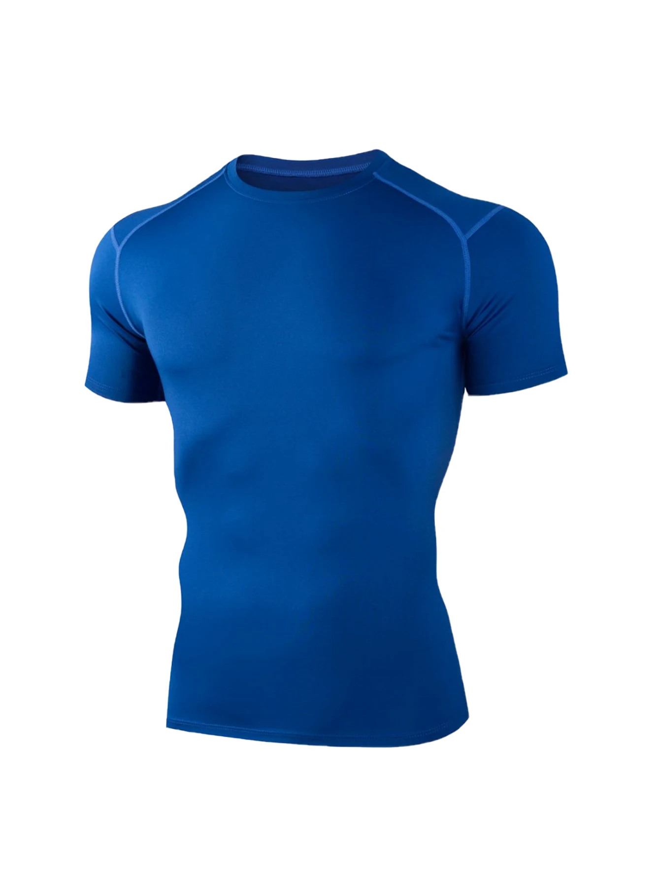 Camicie a maniche corte da uomo fresche e traspiranti, adatte per lo sport e il fitness, ad alta elasticità e ad asciugatura rapida