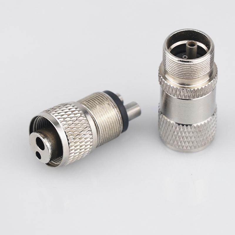 ทันตกรรม Turbine Handpiece อะแดปเตอร์ 4 หลุม 2 หลุมเปลี่ยนสําหรับ Handpiece ความเร็วสูงอะไหล่เครื่องมือท่อ