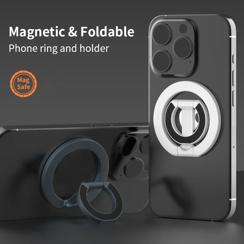 Soporte magnético de doble cara para teléfono MagSafe, soporte plegable portátil para teléfonos móviles, accesorios para teléfono, soporte de agarre