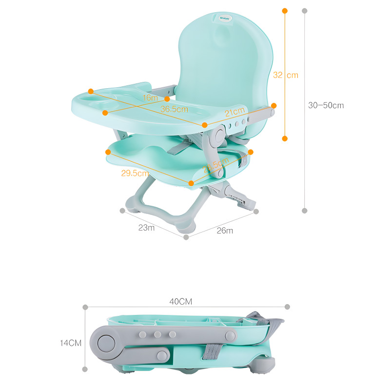Silla de comedor para bebé, silla de comedor plegable multifuncional para niños, cómoda silla de comedor para comer para bebé, sillón reclinable para bebé