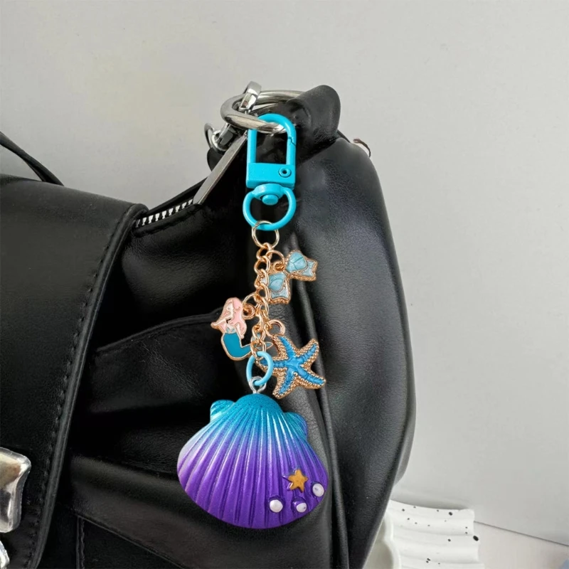 Gantungan Kunci Bintang Laut Gantungan Kunci Kerang Cantik Gantungan Kunci Mobil Ornamen Gantung Gantungan Kunci Kreatif Tas Jimat Liontin Ransel