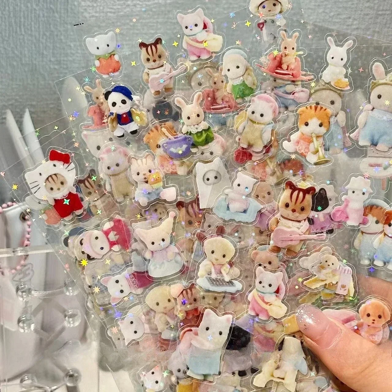 シルバニアファミリーステッカー子供のおもちゃキッチンおもちゃ女の子シルバニアファミリー子供のおもちゃ女の子のための Ternuries シルバニアファミリー
