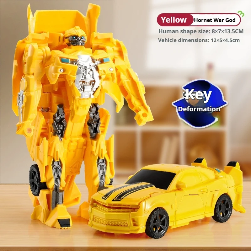 2025New Transformation Car Anime Robot Model One Step Deformation Robot Toy Kid Puzzle Toy Deformation Car Action Figure Model