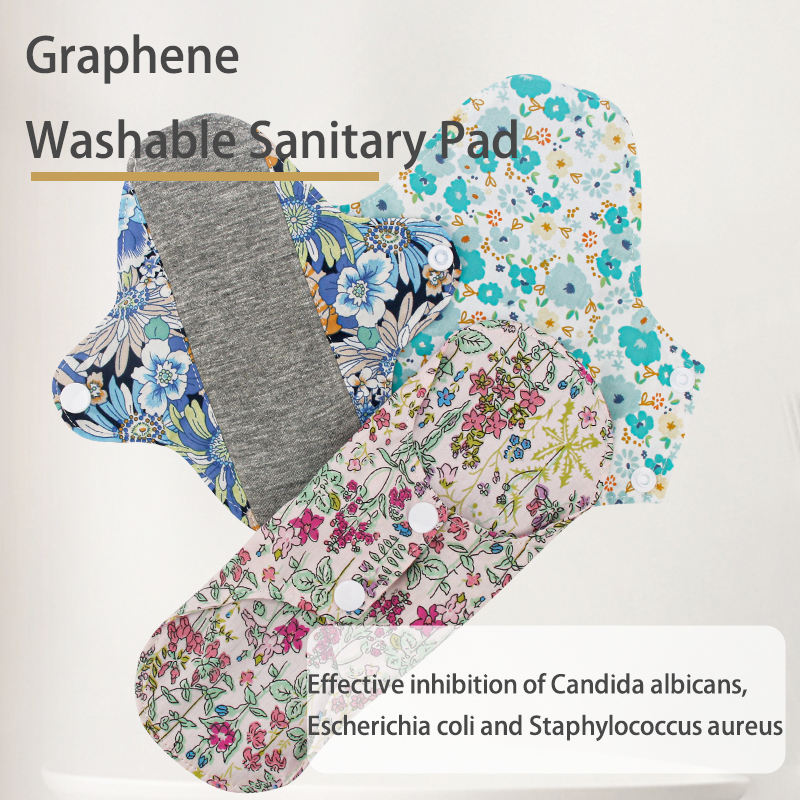 BIAI Sensitive Skin ผ้าอนามัยแบบใช้ซ้ําได้ Ultra บาง Graphene ผู้หญิงประจําเดือนผ้าสําหรับหญิงผ้า Panty Liner