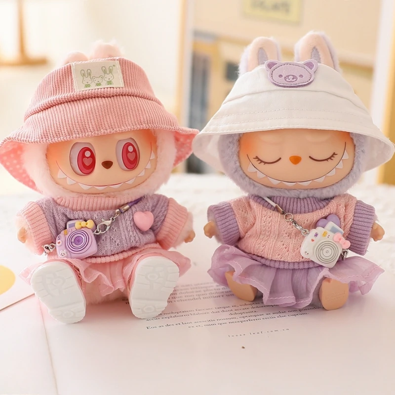 Ensemble de vêtements de poupée Labubu, jupe en Tulle, tenue élégante de remplacement pour accessoires de poupées Ropa Labubu de 17cm