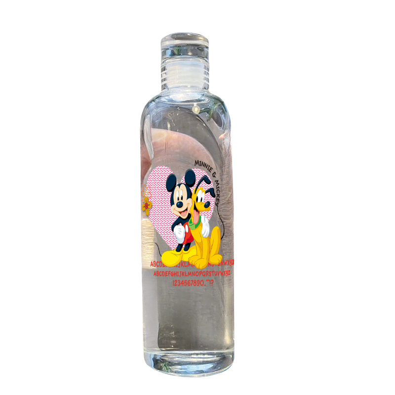 Disney Mickey Mouse Good-looking Women's Ins Cup Transparent Plastic Portable Large Capacity Time Scale Portable Drinking Water