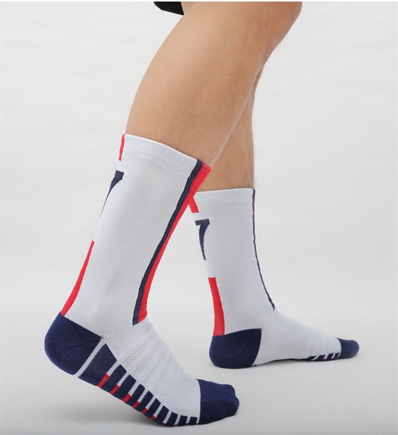 Amarillo Número 10 # 7 # Calcetines de fútbol para niños Calcetines cortos deportivos de fútbol para hombres azules Correr al aire libre Secado rápido Transpirable Antideslizante