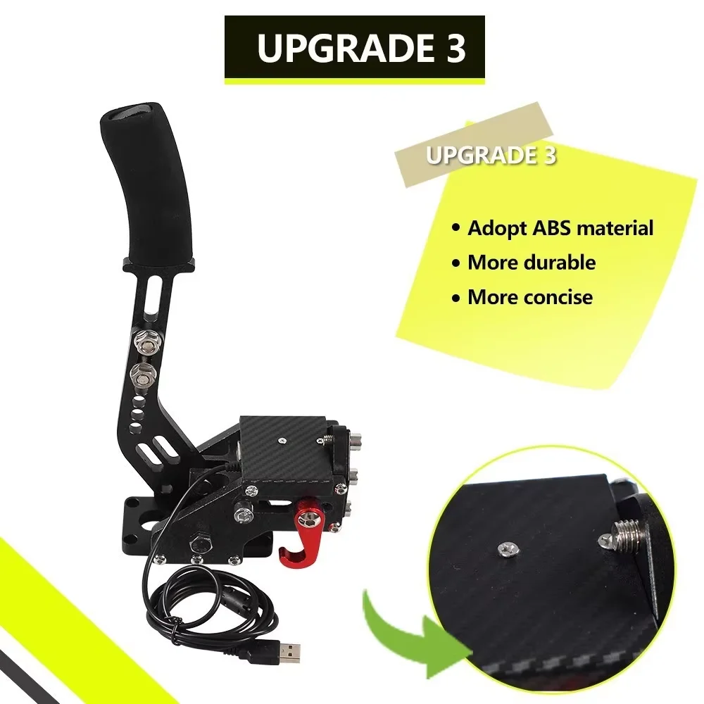 USB hamulec ręczny SIM dla G25/27/29 T300 T500 PC gry wyścigowe fanateecosw Dirt Rally hamulec ręczny System czerwony czarny niebieski HB-1009