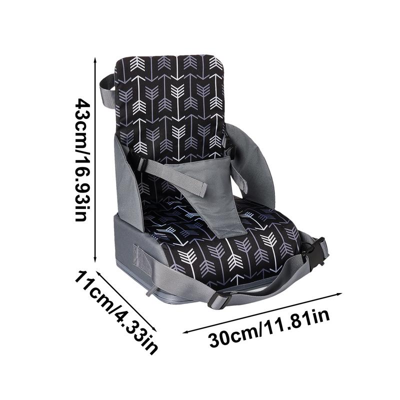Assento de jantar dobrável para crianças, almofada para elevar a altura, esteira antiderrapante, comer em casa, viagem
