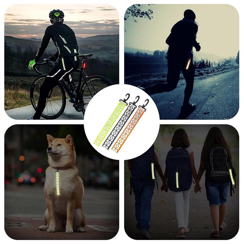 안전 반사판 펜던트, 사이클링 키체인, 반사 펜던트, 반사 태그, 어린이 안전 나일론 키체인, 6 개