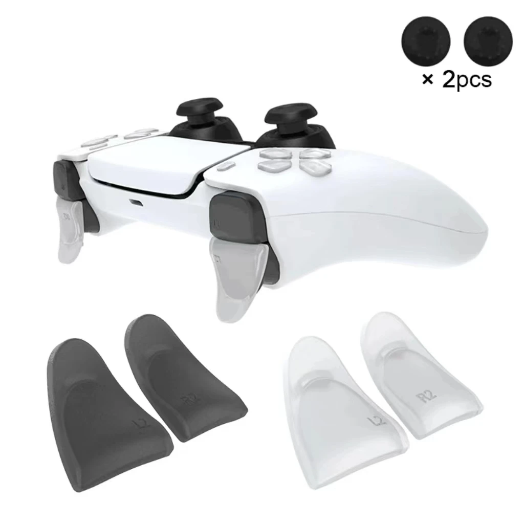 Schalten Sie das ultimative PS5-Feeling frei! Trigger Extenders + D-Pad-Tastenkappen für ein glattes Spielerlebnis