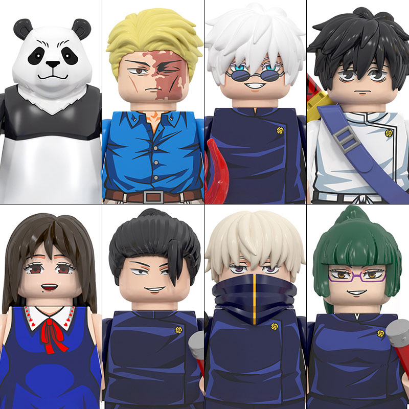 WM6200 Jujutsu Kaisen bloques de construcción Itadori Yuji Gojo Satoru Ryomen Mini accesorios de figuras de acción regalo de Navidad para niños