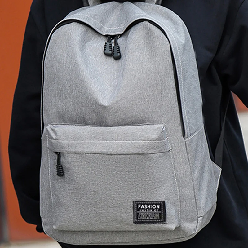 Mochila minimalista de moda para hombre, mochila versátil de gran capacidad, bolsa de viaje para ordenador para estudiantes escolares, mochila Unisex lavable