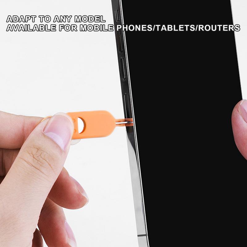 Anti-Lost Card Eject Pin 2-in-1 Anti-Lost Card Eject Pin Needle mit Aufbewahrungskoffer Handy-Kartenschutz Ejector Pin
