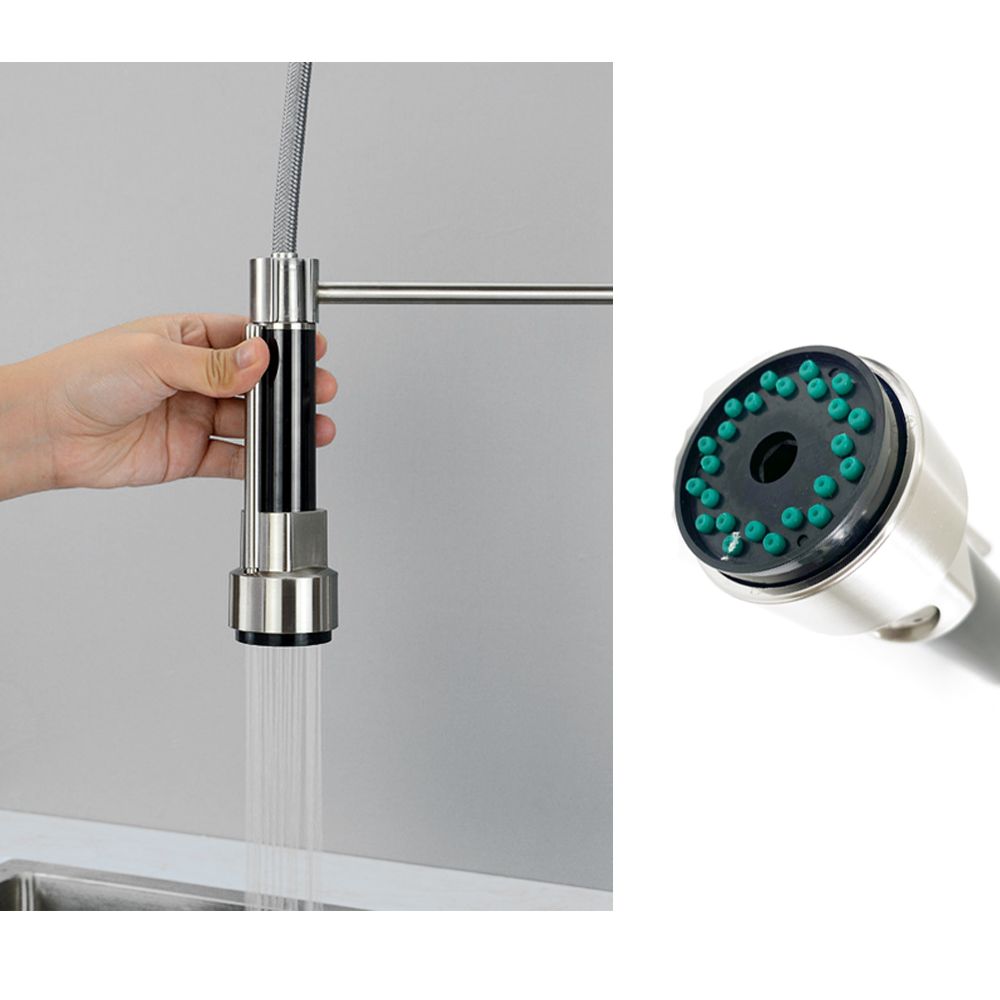 Universal G1/2 Kitchen Faucet Sprayer Head Water Stop Key Pull Out Spray Shower Nozzle Sink Tap Mixer Replacement Accessory