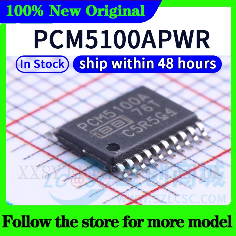 PCM1793  PCM2704C  PCM5100A  PCM5101A  PCM5102A  PCM1794A  PCM3002E  PCM2900E  PCM2900C  PCM1796DBR  In stock 48 hours ship