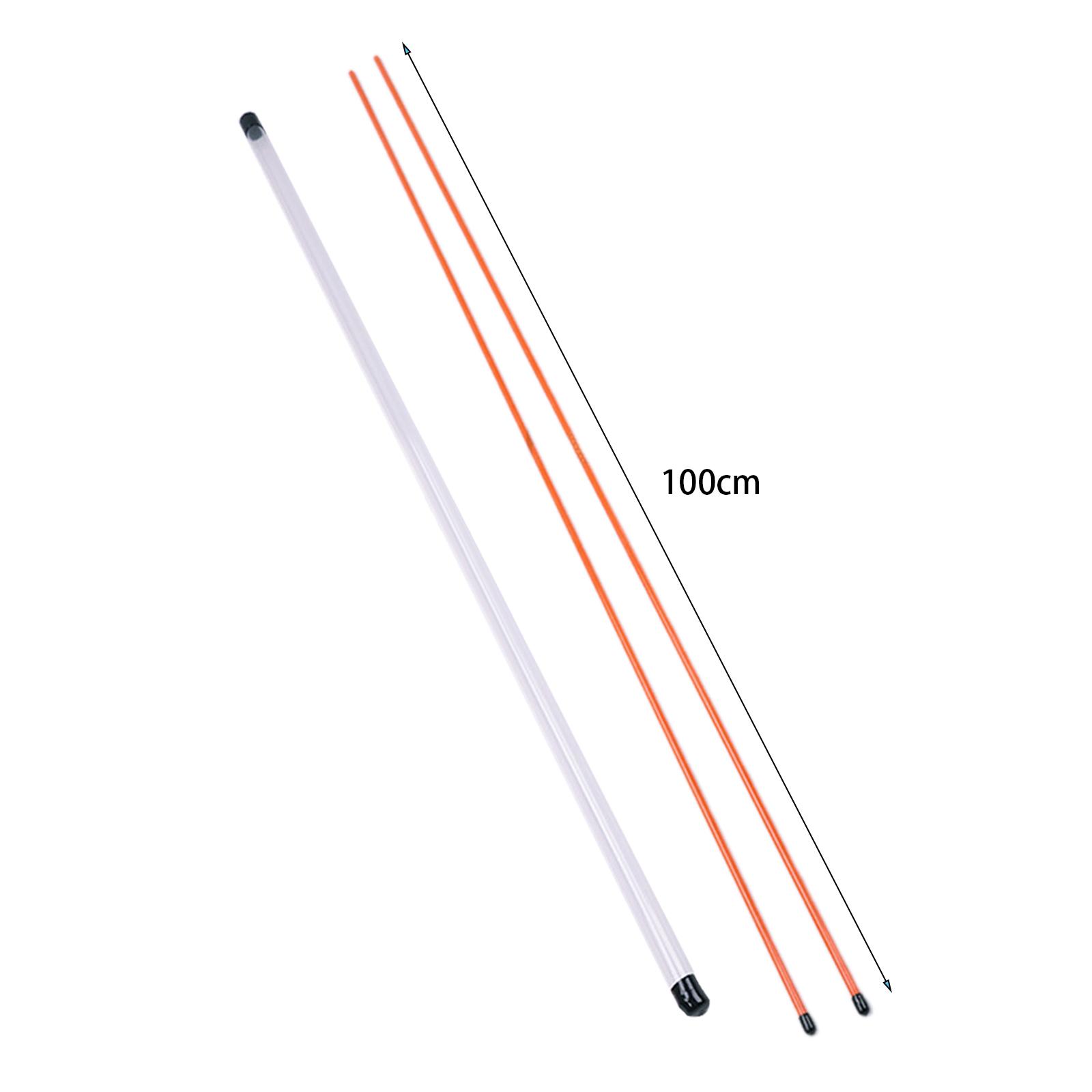 2Pcs Golf Alignment Sticks Posture Corrector Golf Swing Trainer with Storage,Golf Alignment Stick Swing Training Rod Equipment