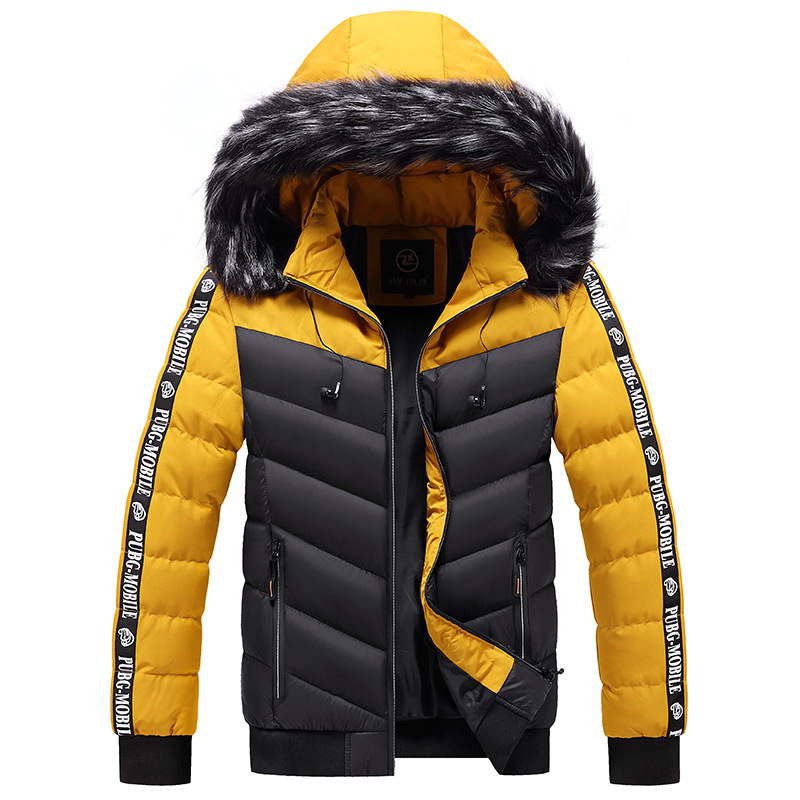 Parkas cálidas con capucha para hombre, chaquetas cortavientos para hombre, prendas de vestir, Parkas, abrigos para hombre, trajes con sombrero desmontable, Parkas, abrigos para hombre