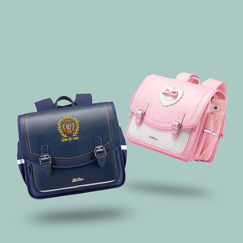 Mochila escolar japonesa para estudantes primários, mochila escolar à prova d'água para meninos e meninas