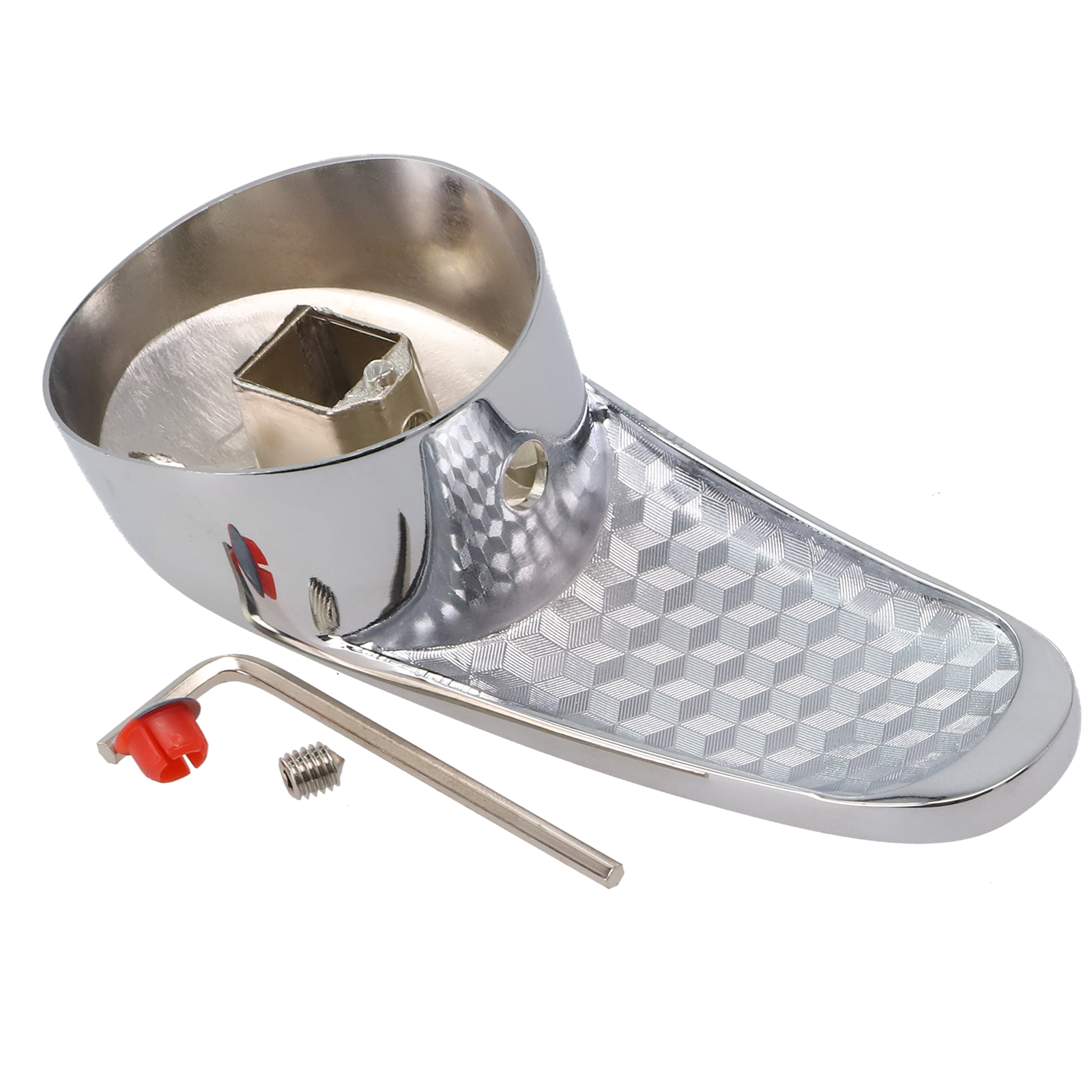 Replacements Kitchen Bathroom Single Lever Mixer Taps Handle Chrome Plated Faucet Handle Metal Taps Accessories