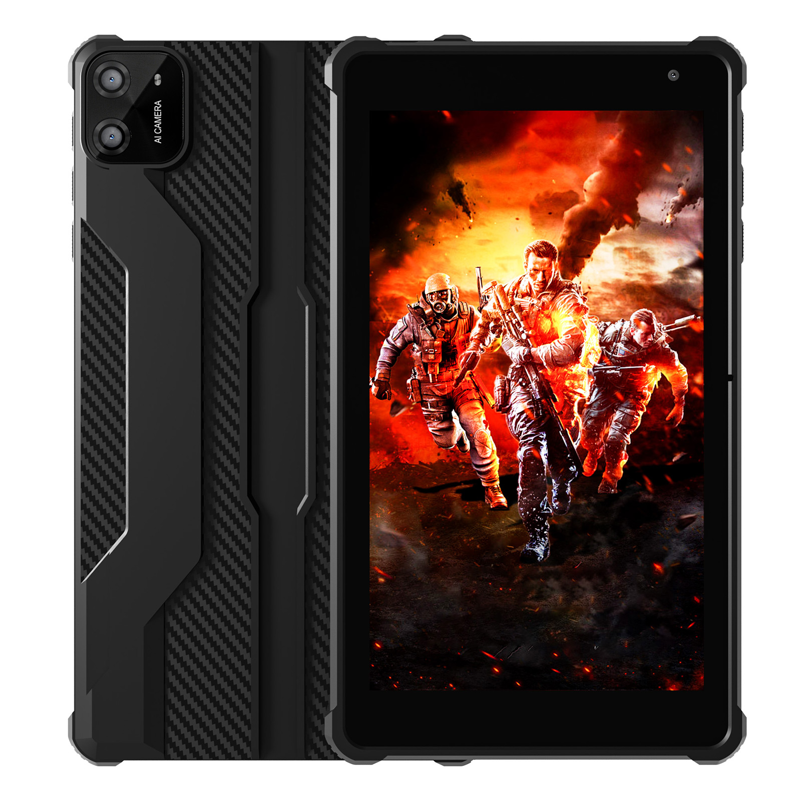 PRITOM Tablet 7" Android 14 Tablets, 8 GB de RAM (expansão de 3 + 5 GB) 64 GB de ROM, processador Octa-Core A523, 5G WiFi + WiFi6, câmera dupla, preto
