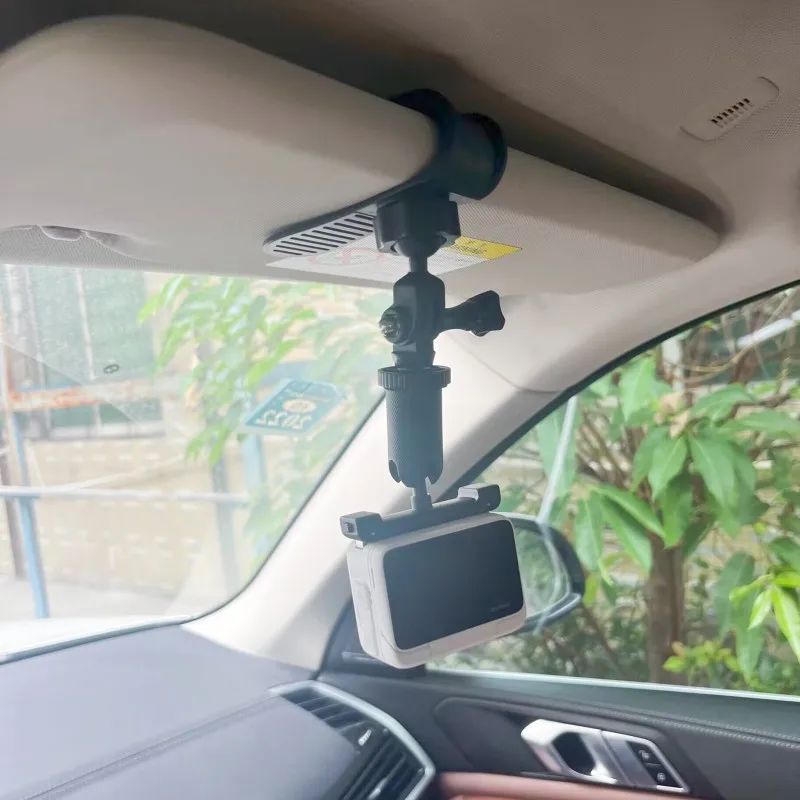 Soporte para cámara de coche, parasol, Clip de soporte para cámara para GoPro Hero 13 12 11 10 9 DJI OSMO Action 5 Pro 4 Insta360 X5 X3 X4, accesorios