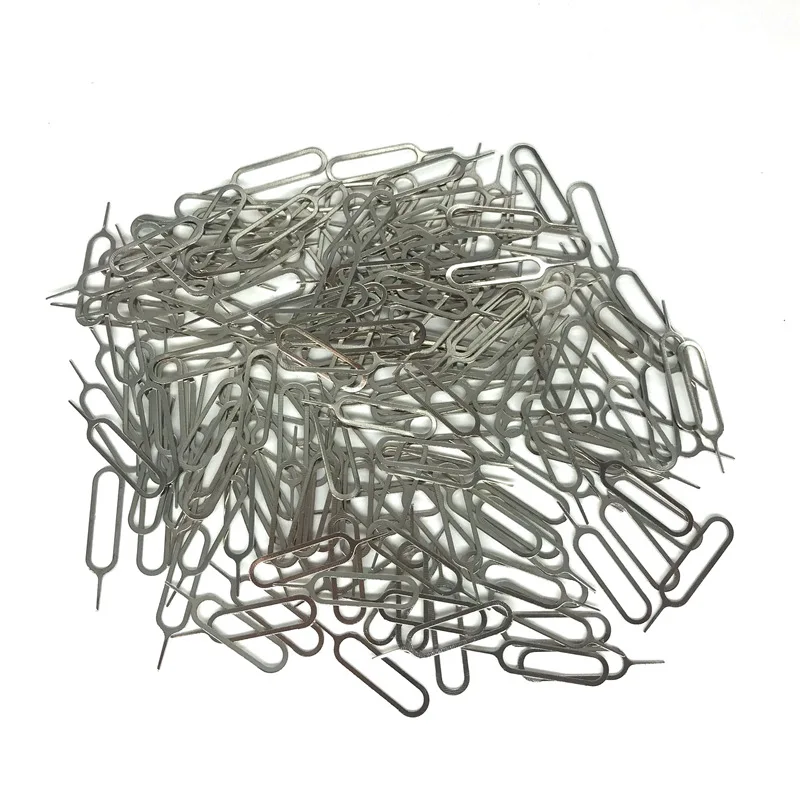 100Pcs โลหะทนทาน Ejector Pins ชุดโทรศัพท์ซิมการ์ดถาด Ejector Eject Pin เครื่องมือกำจัดแล็ปท็อปซ่อมเครื่องมือสำหรับ iPhone