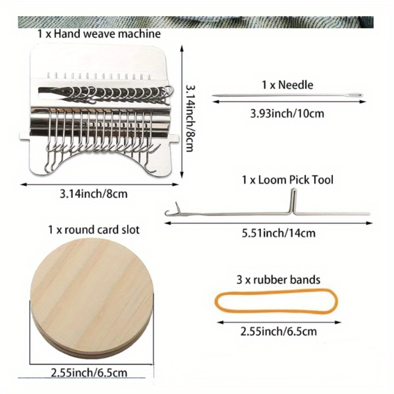 Diy Kreative Flechten Flicken Maschine Hand Stricken Holz Geschwindigkeit Weve Typ Kleine Webstuhl Werkzeug Nähen und Stricken Webstuhl