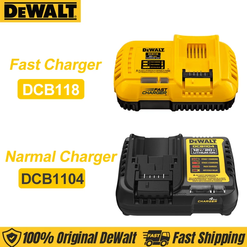 Dewalt-cargador rápido Original DCB118 DCB112 DCB115, 20V, 18V