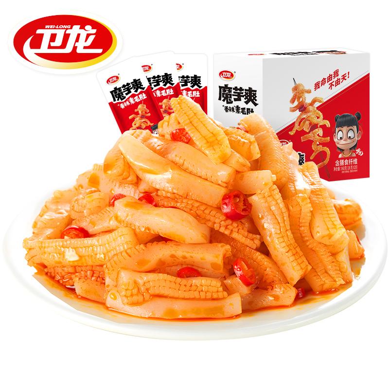 WL Konjac Strips - Sichuan-Style Vegan Snack Hot Spicy & Hot Sour & Hot Flavour 18gx 40pack