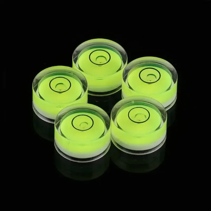 5pcs Mini Round Accuracy Bubble Level Bullseye Instrument Horizontal Precision Bubble Level Measuring Tool