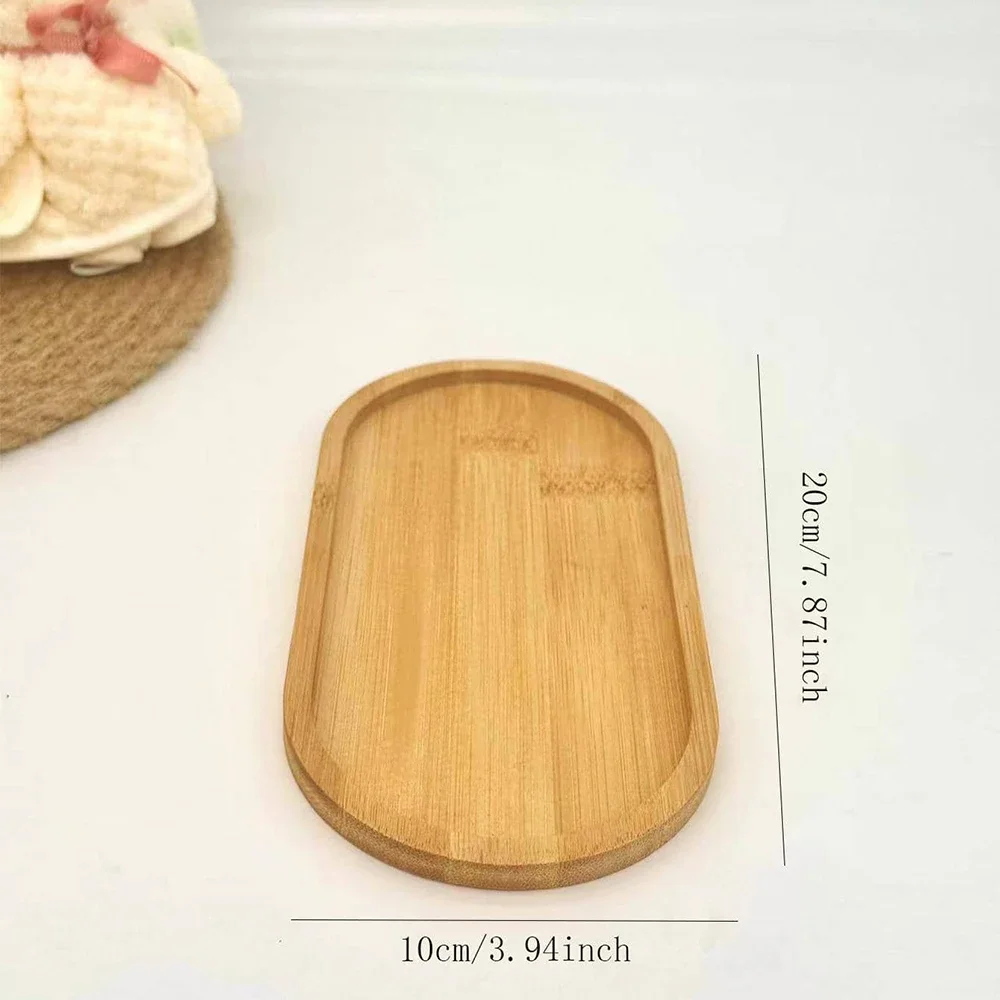 Multi Bambus Tablett Holz Untertasse Blumentopf Tablett Tasse Pad Untersetzer Platte für Küche Dekorative Platte Kreative Untersetzer Kaffeetasse Matte