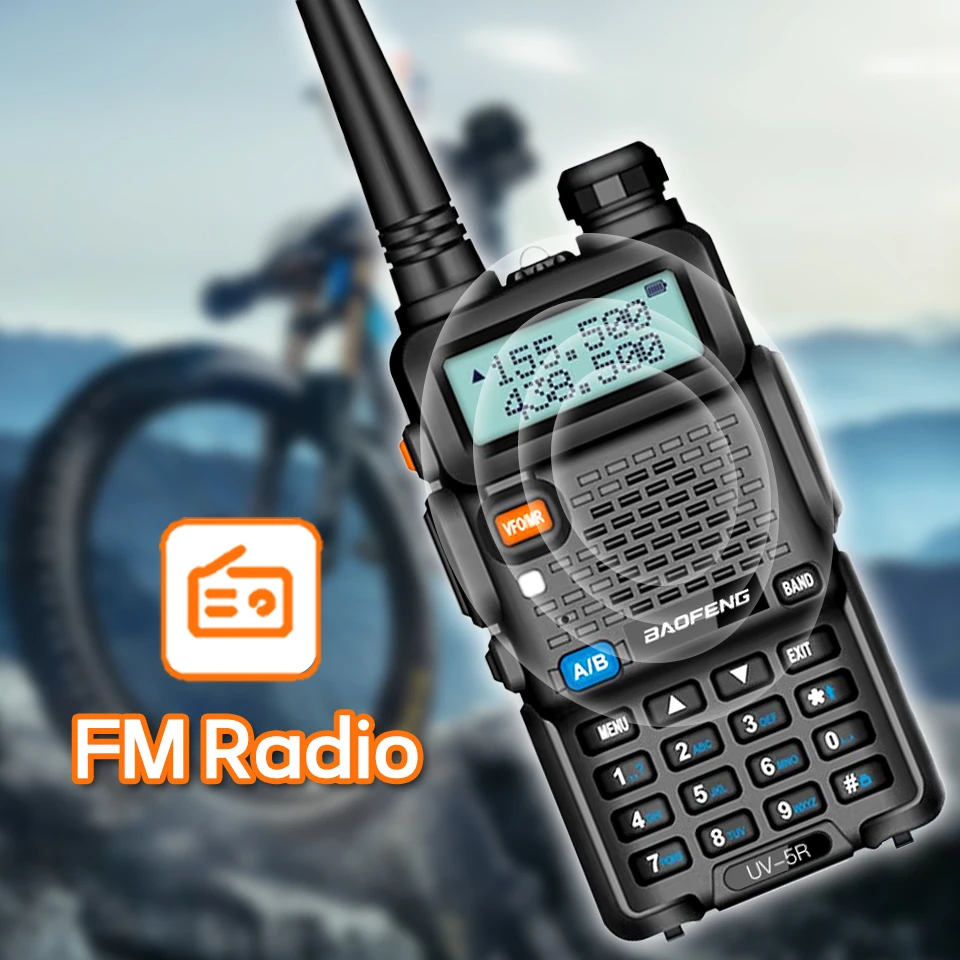 1PC/2PCS Baofeng UV-5R Walkie Talkie set 5W/8W Vhf Uhf FM Radio Dual Band Ham 128CH portable long range Two Way Radio Handheld
