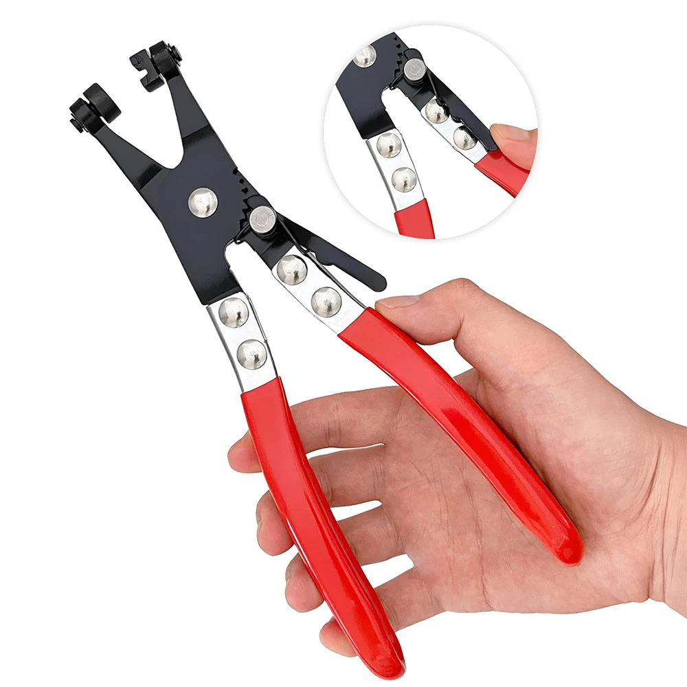 Herramientas de extracción de alicates para manguera de tubería de agua, Kit de reparación de abrazaderas de tubo de anillo de banda plana, accesorios para motocicleta, camión, remolque y coche