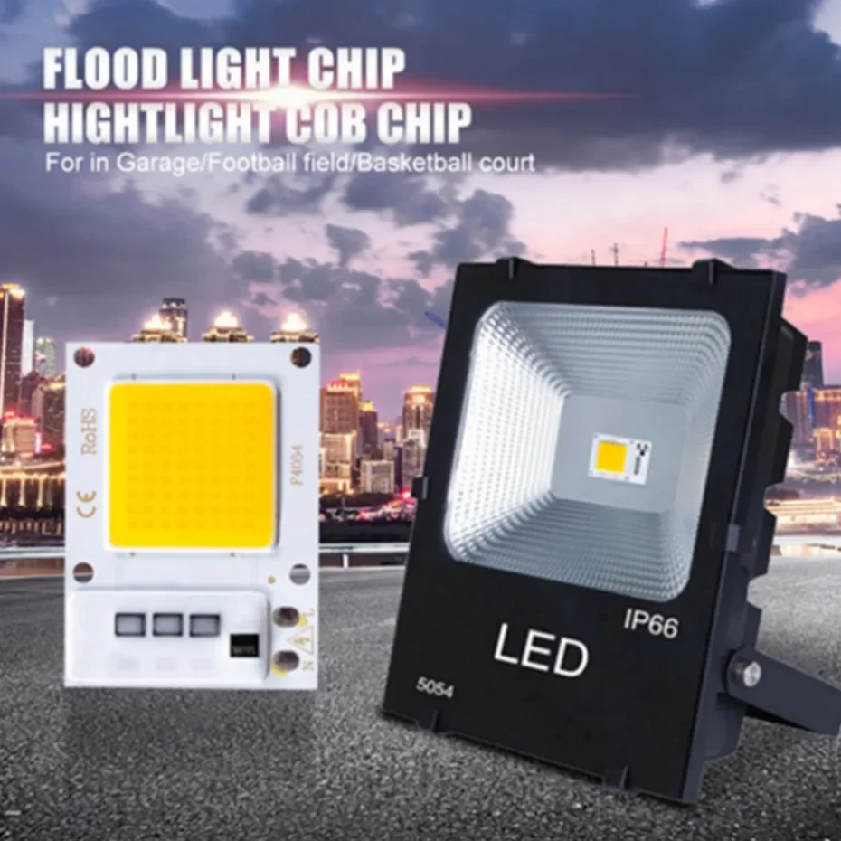 UooKzz LED COB Chip 10W 20W 30W AC 220V 110V IC inteligente sin controlador lámpara LED cuentas para reflector iluminación de matriz Diy