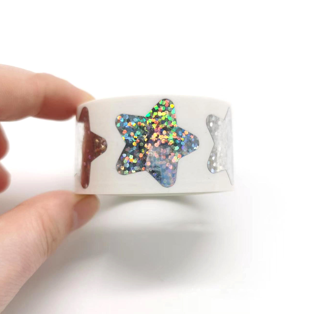 100-500PCS Heart Thank You Stickers for Kids Packaging Stickers Roll Small Pack Rolling Children's Stickers Photocard Decor