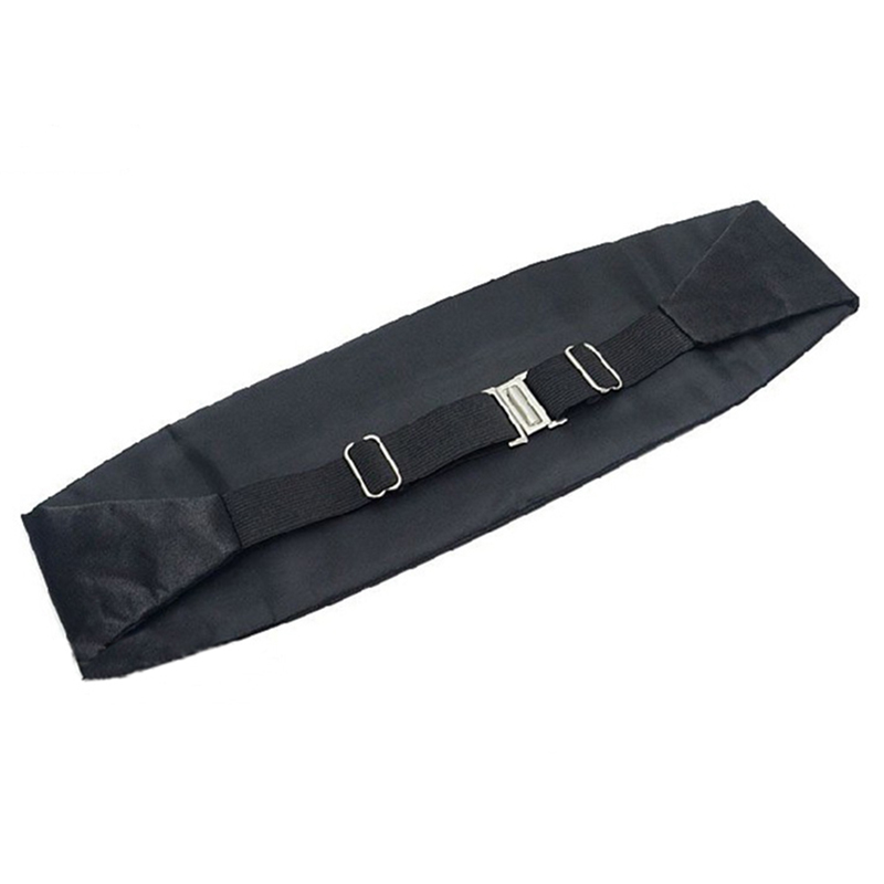 Cummerbund clássico masculino preto vermelho branco cetim elástico barriga formal casamento smoking cummerbunds