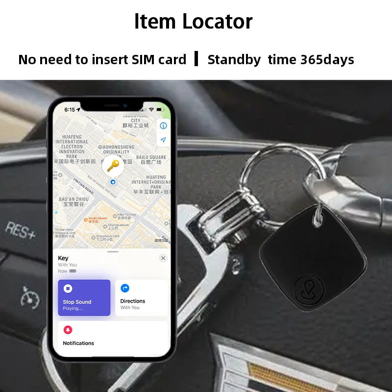 Mini Smart iTag Bluetooth GPS Tracker Key Hochpräzise Standortverfolgung über Apple Find My APP Reminder Positioner für iPhone