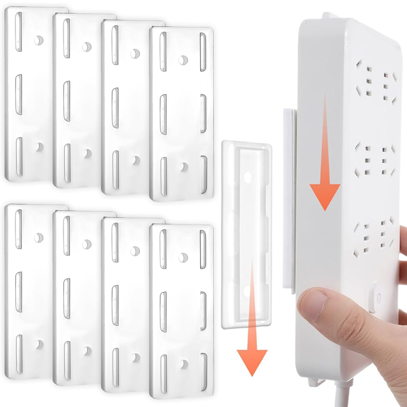 4-8 шт., настенное крепление, держатель удлинителя, самоклеящиеся настольные держатели для розеток, провод кабеля, домашний органайзер, стойка