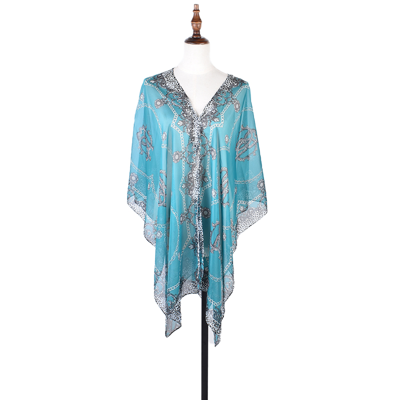 Toalla de playa con estampado de leopardo para mujer, chal multifuncional, Sexy, moda de primavera y verano