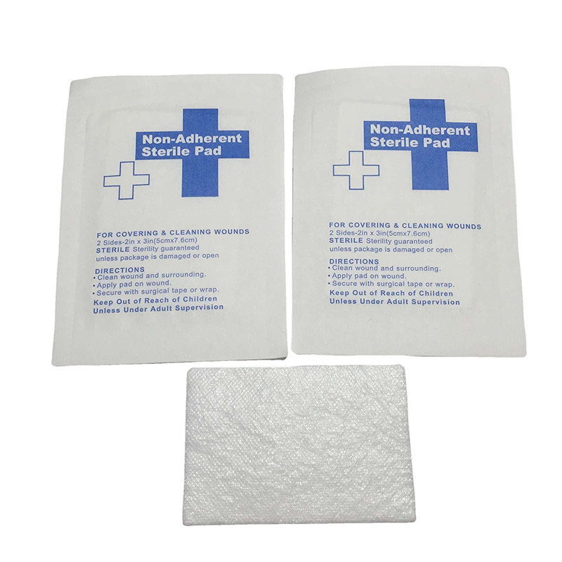 10 Pcs Non-Adherent Pads Sterile 100% Cotton Non-Stick Waterproof Wound Dressing and Burn Care Soft Highly Absorbent