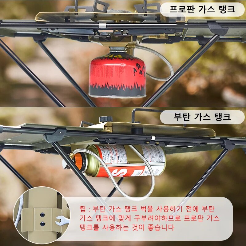 WESTTUNE Camping IGT Stove 4000W High Power Gas Stove Folding Portable Gas Burner Compatible with IGT Table for Outdoor Cooking