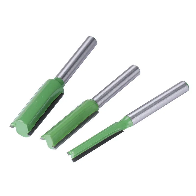 XCAN เดี่ยวคู่ขลุ่ย Straight Bit 6Mm Shank เครื่องตัดไม้ทังสเตนคาร์ไบด์ Router บิตงานไม้เครื่องมือ